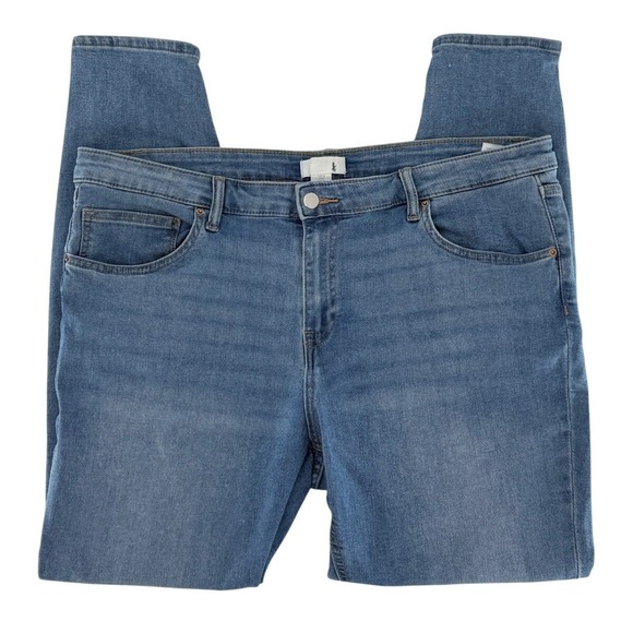 H&M Women Size 18 Mid‎ Wash Denim Skinny Jeans Pants Casual - Picture 4 of 8